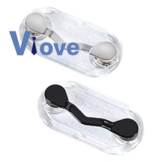 2Pcs Collar Glasses Clip Portable Magnetic Glasses Clip