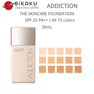 【ส่งตรงจากญี่ปุ่น】Addiction รองพื้นเนื้อลิขวิด Spf 25 Pa++ เอสเซนส์ รองพื้น ให้ความชุ่มชื้น ดูแลผิวหน้า เพิ่มความชุ่มชื้น เรียบเนียน ขนาด 30 มล.