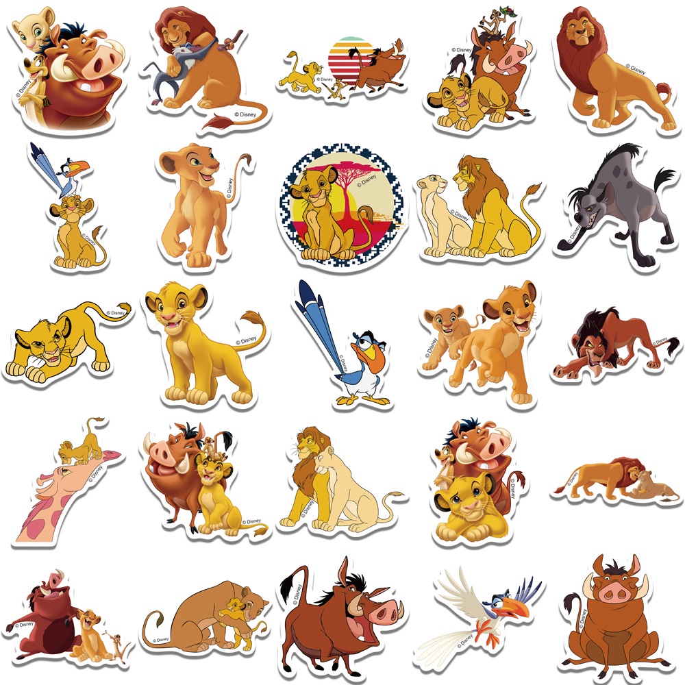 authorized-50-pcs-the-lion-king-cartoon-movie-waterproof-pvc-stickers
