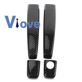 Car Carbon Fiber Door Handle Cover Trim for Opel Tigra B 2004-2009 Car Stickers