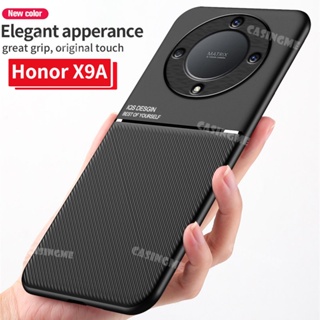 เคสโทรศัพท์มือถือหนังนิ่ม กันกระแทก พร้อมแหวนขาตั้งแม่เหล็ก สําหรับ Honor X9a 5G 2023 X9a X 9a X9 a X9a 5G