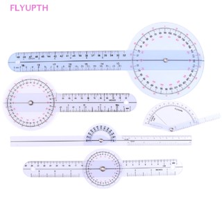 Flyup ไม้โปรแทรกเตอร์วัดมุมนิ้วมือ 12 8 6 นิ้ว 1 ชิ้น