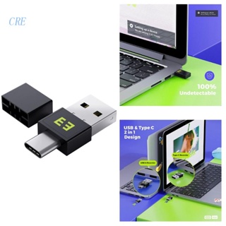 Cre เครื่องเขย่าเมาส์ USB Type-c สําหรับคอมพิวเตอร์ แล็ปท็อป