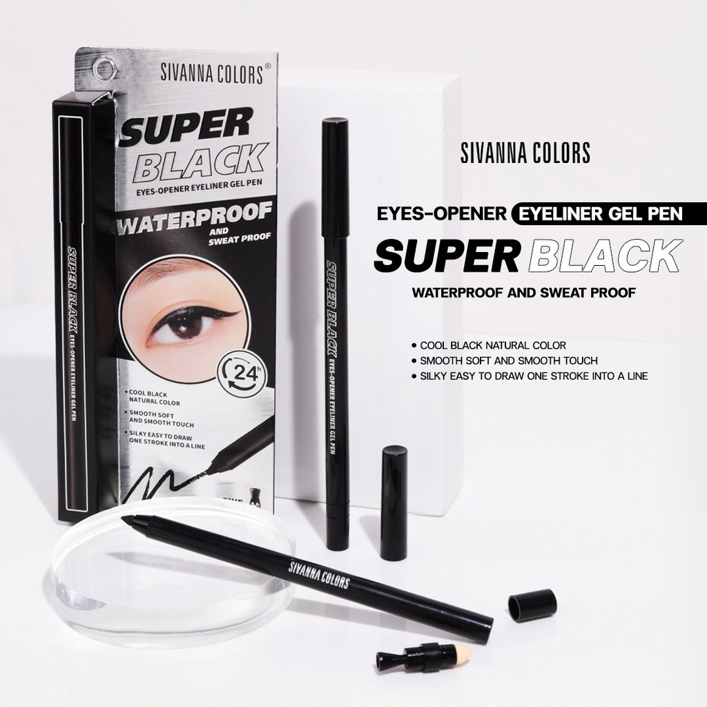 sivanna-eyes-opener-eyeliner-gel-pen-hf947-ซิวานน่า-อาย-โอเพนเนอร์-อายไลเนอร์-เจล-เพน-x-1-ชิ้น-beautybakery
