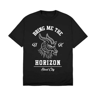 เสื้อยืดผู้หญิง เสื้อยืดโอเวอร์ไซส์เสื้อยืด ลายวงร็อคเกอร์สตาร์ Bring Me The Horizon สําหรับเด็กS-4XL