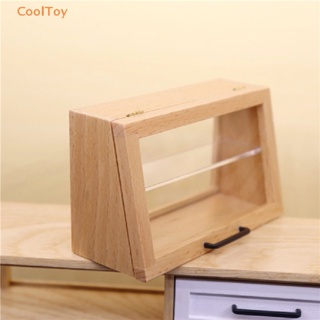 Cooltoy 1:12 Dollhouse Miniature Cake Display Cabinet Dish Dust Cabinet Locker Storage Cabinet Model Scene Decor Play House Toy HOT