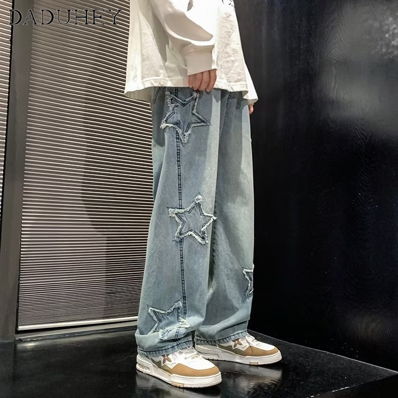 daduhey-hong-kong-style-trendy-mens-summer-new-2023-personality-star-raw-hem-jeans-hip-hop-ins-trendy-high-street-fashionable-handsome-casual-pants