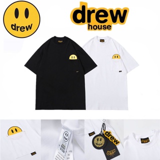 A2 ฮิปสเตอร์ DREW HOUSE แจสทิงบีเบอร์ หน้ายิ้ม สั้นสไตล์อเมริกัน แบบหลวมๆ แบบ T