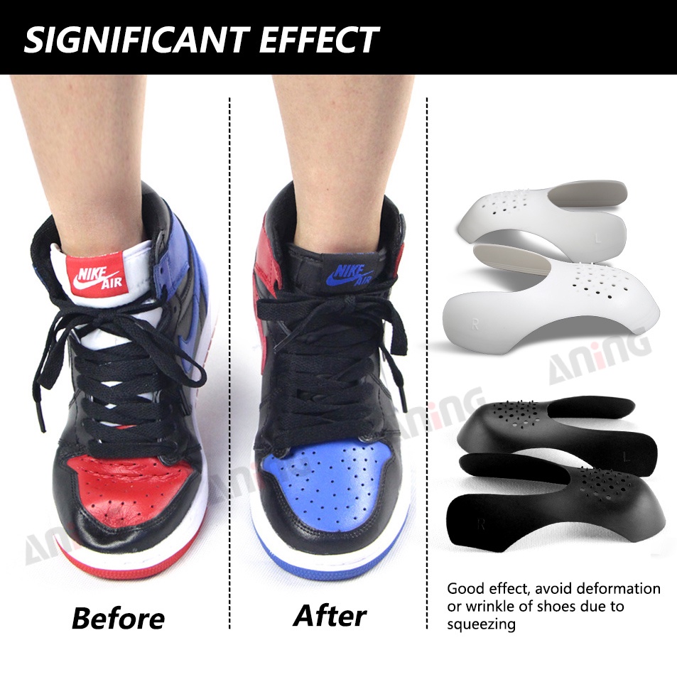 ภาพสินค้า1 คู่รองเท้า โล่ สำหรับรองเท้าผ้าใบ ป้องกันรอยยับยับพับ รองเท้ารองรับ หมวกนิ้วเท้า รองเท้า ตัวป้องกันเปล จากร้าน aodzazeed บน Shopee ภาพที่ 8