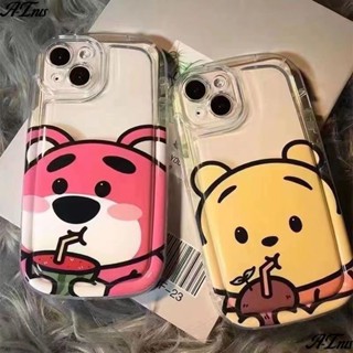 ✅เคสป้องกันโทรศัพท์มือถือ แบบนิ่ม ลายการ์ตูนหมีพูห์ สําหรับ Apple Iphone 14 13 12pro 11 xr xsmax YHXF