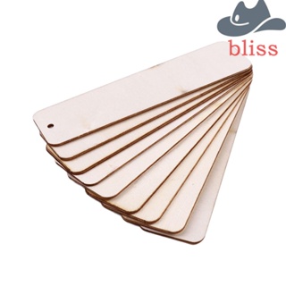 Bliss ที่คั่นหนังสือ แบบไม้ ทรงสี่เหลี่ยมผืนผ้า พร้อมเชือก สําหรับคั่นหนังสือ DIY