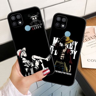 เคสโทรศัพท์ซิลิโคน แบบนิ่ม ลายวันพีช สีดํา สําหรับ OPPO A15 A15S A16 A16S A16K A16E A17 A17K