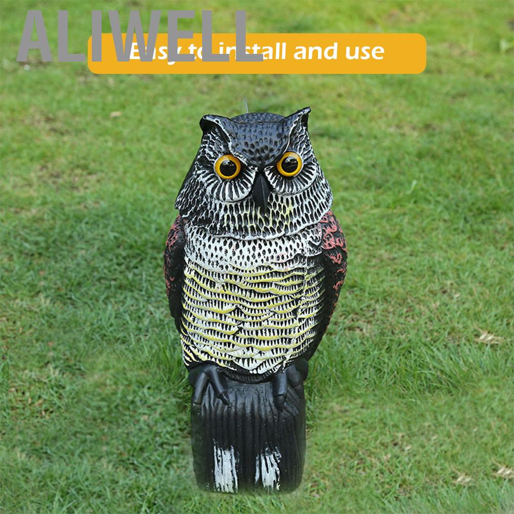 aliwell-horned-owl-decoy-w-different-tweets-and-rotating-head-statue-to-scare