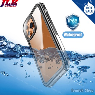 [JLK] เคสโทรศัพท์มือถือ กันน้ํา IP68 Waterproof สําหรับ iPhone 14 13 12 11 Pro Max 14plus  cell cover underwater phone case