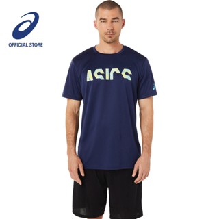 ASICS Men CA GRAPHIC Short Sleeve Tee in Peacoat XCWD_03