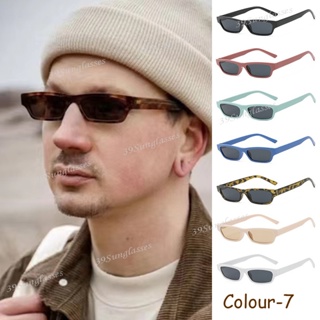แว่นตากันแดด UV400 ทรงสี่เหลี่ยมผืนผ้า ขนาดเล็ก สไตล์วินเทจ คลาสสิก สําหรับผู้หญิง และผู้ชาย