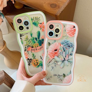 เคสโทรศัพท์มือถือ TPU ลายดอกไม้ และกระบองเพชร สําหรับ OPPO A17 A57 2022 A15 A16 A16K A54 A12 A5S A7 A94 A93 A3S A11k A53 A31 A52 A92 A37 F9 A1K A76 A36 5F A9 2020 DGX