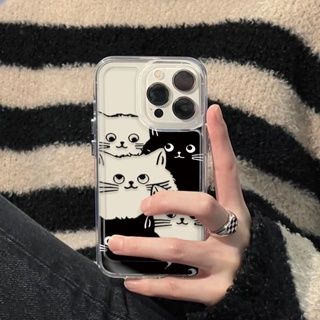 New Cat Phone Case For Iphone14promax Mobile Phone Shell for iPhone 13/12/11 Simple XR Soft 7/8Plus