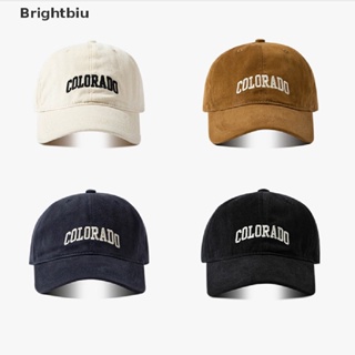 [Brightbiu] หมวกเบสบอล ผ้าฝ้ายนิ่ม ปักลายโคโลราโด สไตล์เรโทร สําหรับผู้หญิง [th]