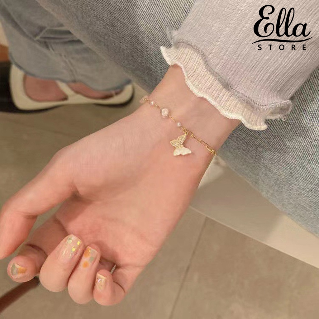 ellastore123-สร้อยข้อมือ-ประดับลูกปัด-หลากสี-เครื่องประดับแฟชั่น-สําหรับผู้หญิง