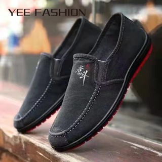 YEE Fashion  รองเท้าสำหรับผู้ชาย รองเท้าผ้าใบ สไตล์กีฬาลําลอง Unique Korean Style Chic ทันสมัย D28D007 37Z230910
