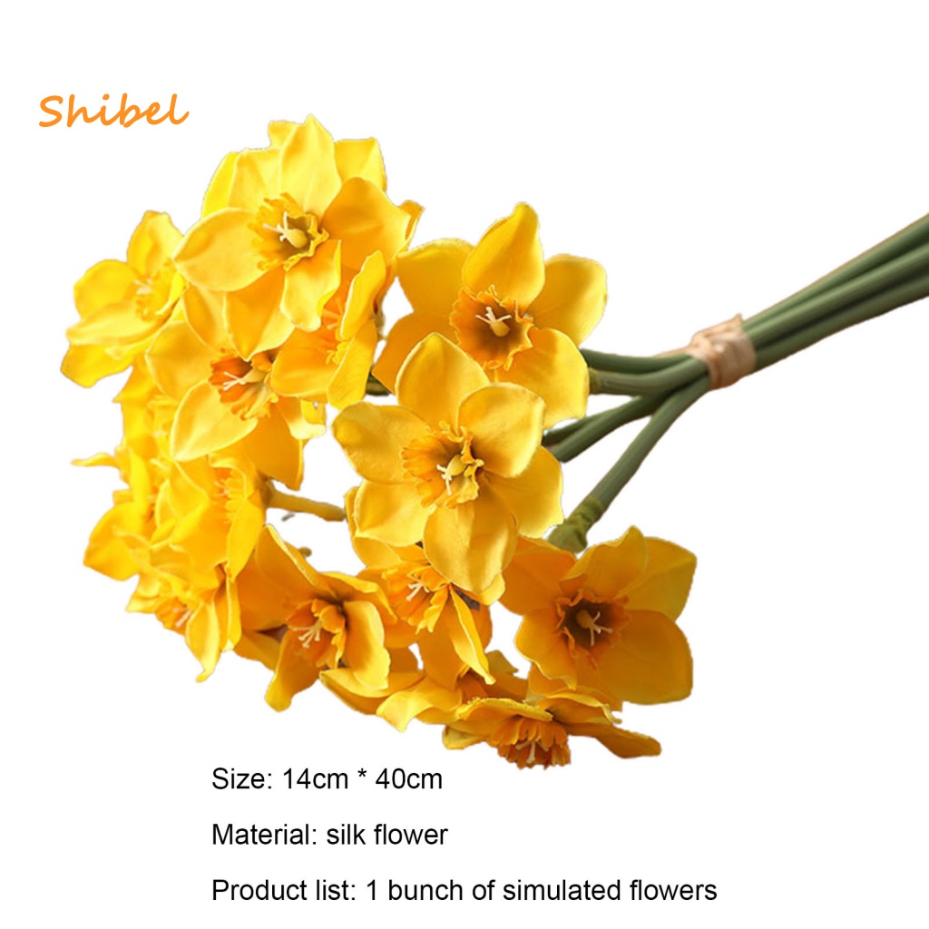 shibel-ช่อดอกแดฟโฟดิลปลอม-1-ช่อ-พร้อมก้าน-ยืดหยุ่น-สําหรับระเบียง-ฤดูใบไม้ผลิ