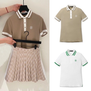 G4 Golf เสื้อผ้าสตรี แขนสั้น เสื้อยืด ฤดูร้อน ใหม่ กีฬา ลําลอง ปกโปโล เสื้อด้านบน