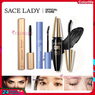 Sace LADY มาสคาร่า กันน้ํา กันเหงื่อ หนา สีดํา SL348 SL341 SL347