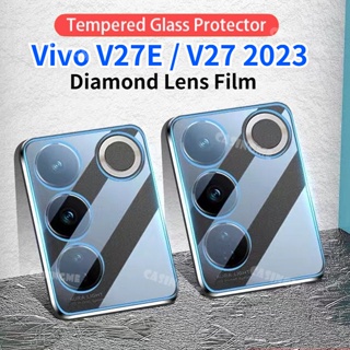 กระจกนิรภัยกันรอยเลนส์กล้อง 3D แบบใส สําหรับ Vivo V27E 2023 Vivo V27 V27E 5G VivoV27 Pro V 27 E VivoV27E 27E 5G 2023