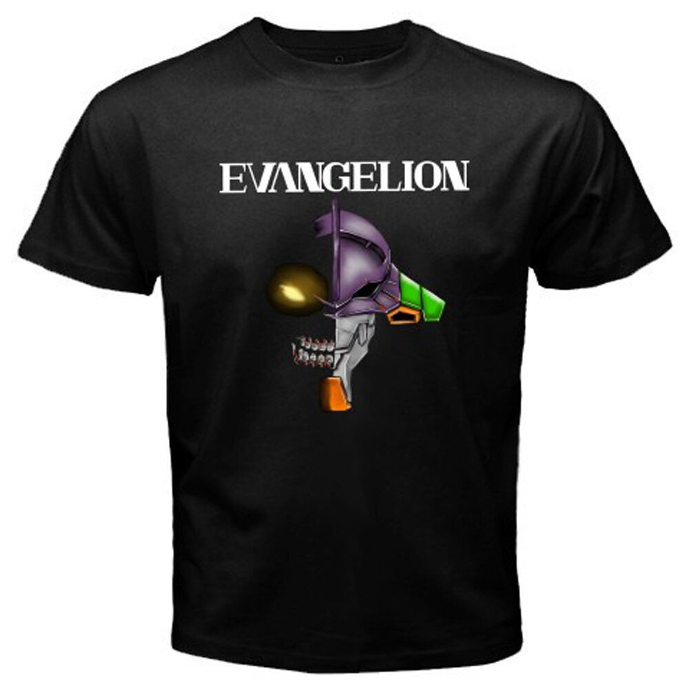 เสื้อยืด-ผ้าฝ้าย-พิมพ์ลายการ์ตูนหุ่นยนต์-evangelion-robot-mecha-สไตล์สปอร์ต-สําหรับผู้ชาย-sdf2fr5410-s-5xlเสื้อยืดอินเทร