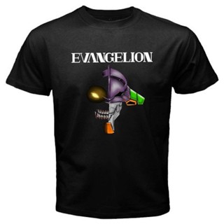 เสื้อยืด ผ้าฝ้าย พิมพ์ลายการ์ตูนหุ่นยนต์ Evangelion Robot Mecha สไตล์สปอร์ต สําหรับผู้ชาย SDF2FR5410 S-5XLเสื้อยืดอินเทร