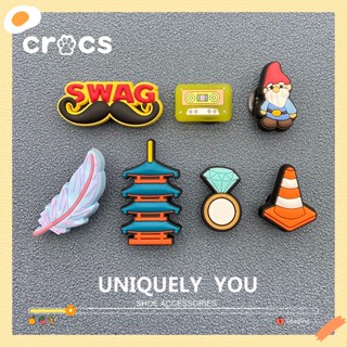 Crocs jibbitz charms รูปการ์ตูนรองเท้า ดอกไม้ แต่งหัวเข็มขัด DIY อุปกรณ์เสริม สําหรับตกแต่งรองเท้าแฟชั่น