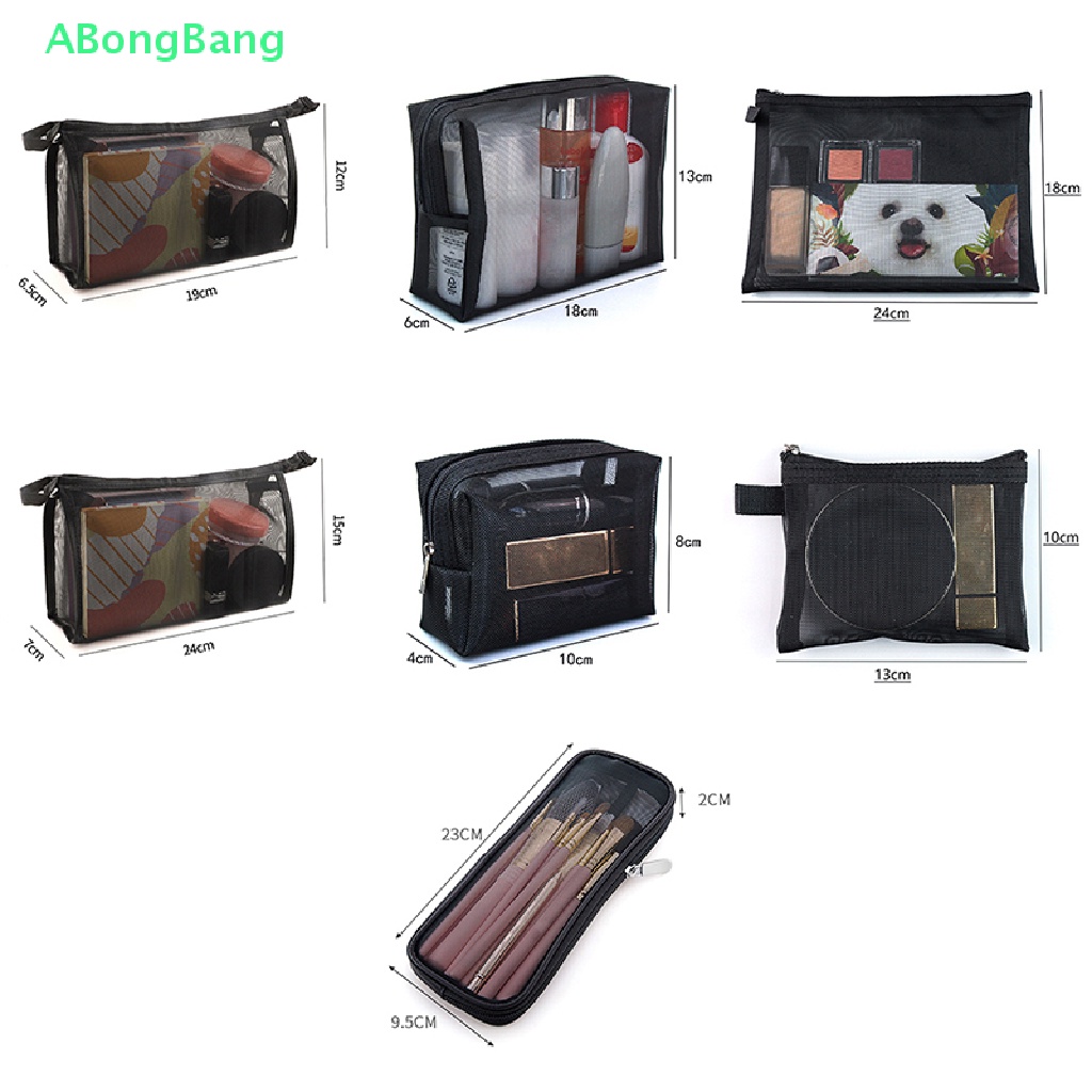 abongbang-กระเป๋าตาข่าย-สําหรับใส่แปรงแต่งหน้า-เครื่องสําอาง-เหมาะกับการเดินทาง