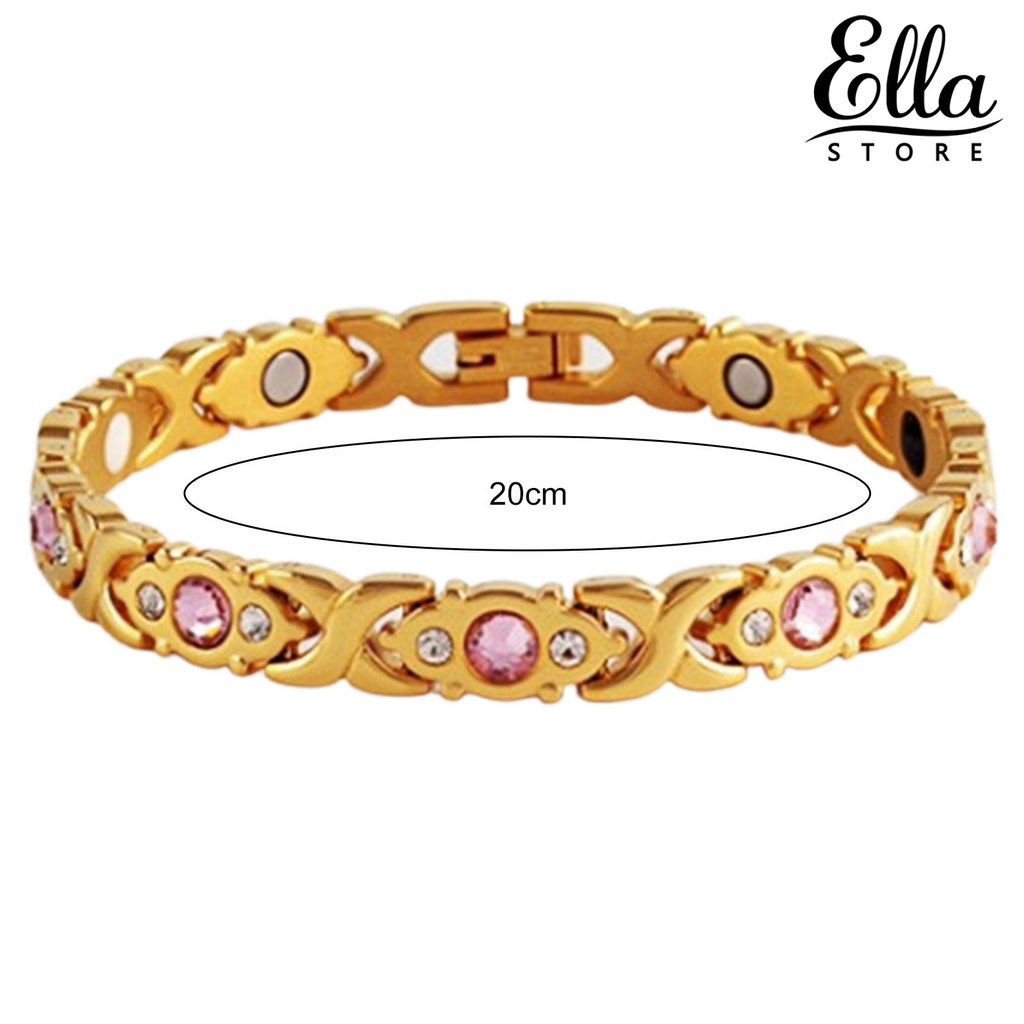 ellastore123-สร้อยข้อมือโซ่หนา-เครื่องประดับ-สําหรับผู้หญิง