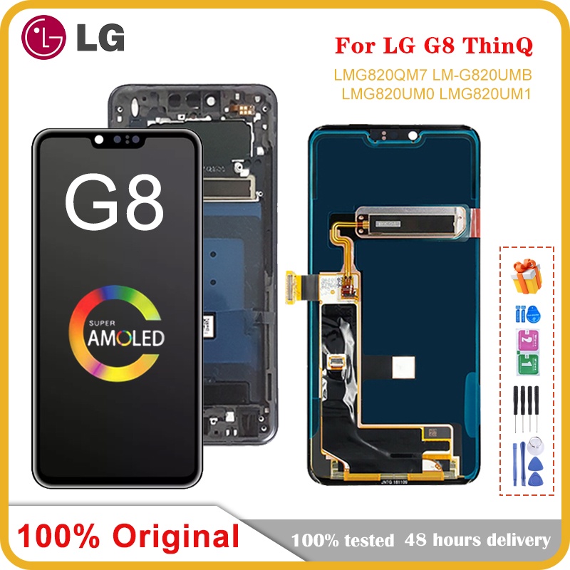 อะไหล่หน้าจอสัมผัส-lcd-amoled-6-1-นิ้ว-สําหรับ-lg-g8-thinq-lg-g820n-g820um