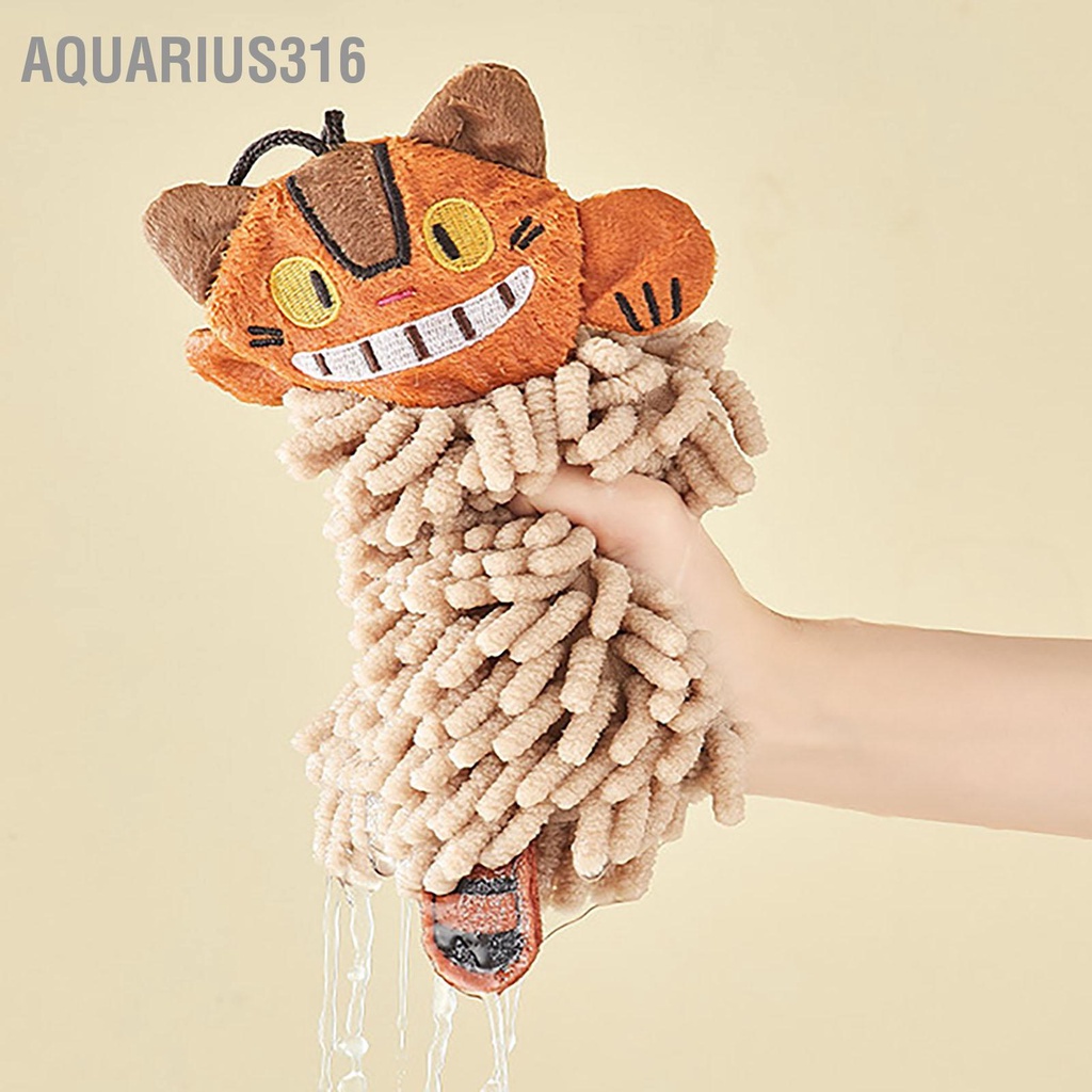 aquarius316-chenille-ผ้าขนหนูเช็ดมือ-ดูดซับน้ําได้ดี-ลายการ์ตูนชินชีล่า-สําหรับห้องน้ํา-ห้องครัว