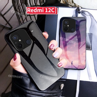 เคสโทรศัพท์มือถือกระจกนิรภัย แบบแข็ง กันกระแทก สําหรับ Redmi 12C 2023 Redmi 12C C12 2023 Redmi12C 4G Note 10 10C 12 C 5G 4G