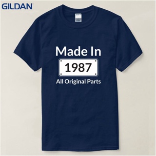 เสื้อยืด แบบนิ่ม ลาย 1987 Thirtieth สีกรมท่า สวมใส่สบาย ของแท้ สําหรับผู้ชาย_03