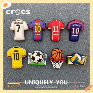 Crocs jibbitz จี้รูปดอกไม้ สําหรับตกแต่งรองเท้าฟุตบอล DIY