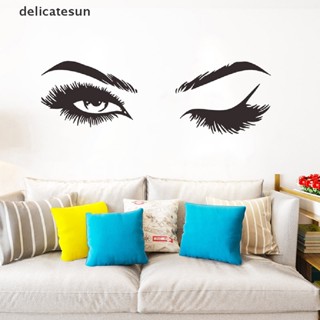 Delicatesun สติกเกอร์ติดผนัง ขนตาสวย ตกแต่งห้องนั่งเล่น ภาพจิตรกรรมฝาผนังศิลปะรูปลอก เซ็กซี่ er
 ดี