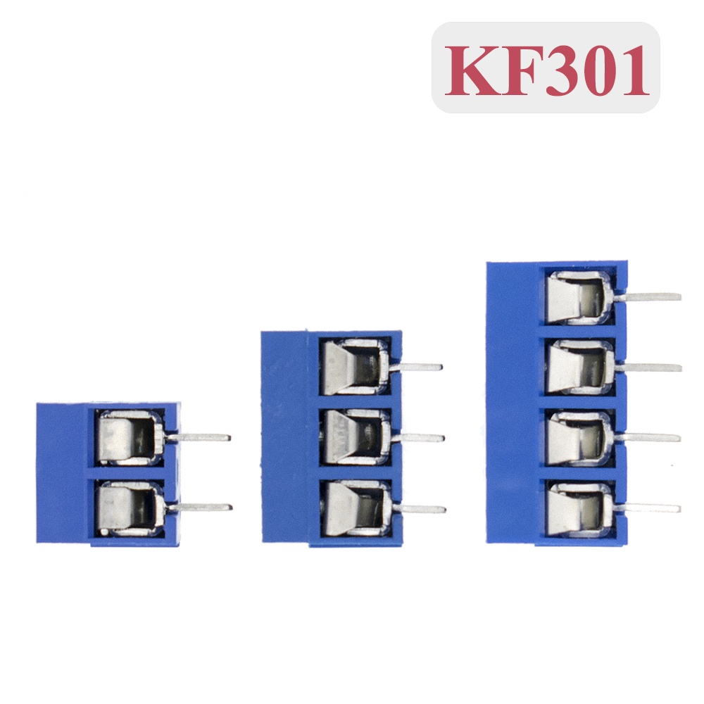 5.08 Blue/green Kf301 Terminal Block 2p/3p/4p Optional 5.0mm Straight Pcb Mount Connector - Buy