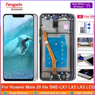 หน้าจอสัมผัสดิจิทัล LCD 6.3 นิ้ว สําหรับ Huawei Mate 20 Lite SNE-AL00 SNE-LX1 SNE-LX2 SNE-LX3