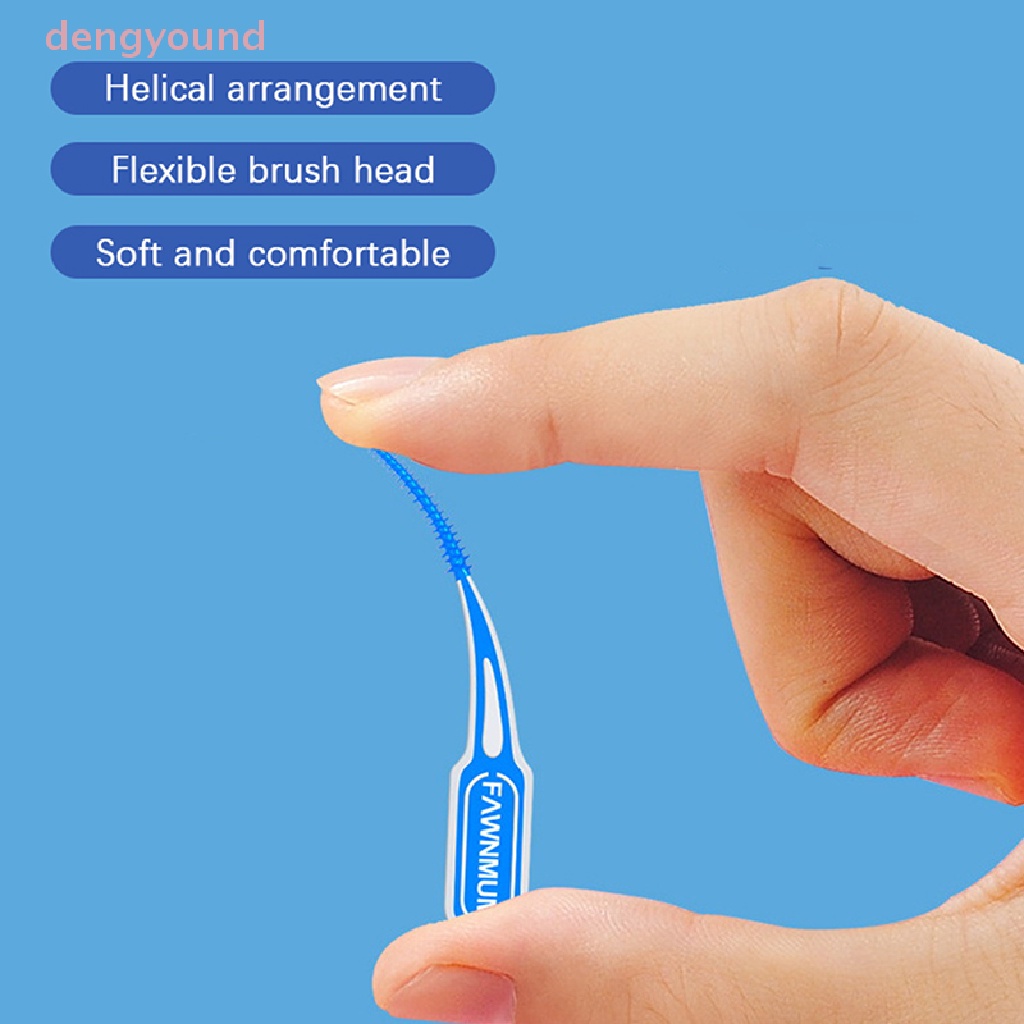 dengyound-fawnmum-ไม้จิ้มฟันซิลิโคน-แบบนิ่ม-สําหรับดูแลฟัน-36-ชิ้น-ต่อชุด