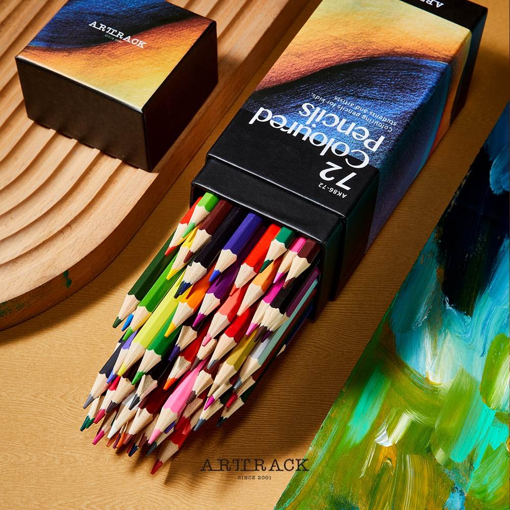 ดินสอสี-12-18-72-สี-ดินสอสีไม้-diy-ปากกาสี-ดินสอ-ชุดสีประกอบด้วย-ดินสอสีไม้-ดินสอ-กบเหลาดินสอ-ยางลบ