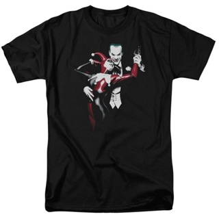 [S-5XL] ขายดี เสื้อยืดคอกลม แขนสั้น พิมพ์ลายการ์ตูน Dc Comics Bat Harley And Joker คลาสสิก เข้ากับทุกการแต่งกาย สําหรับผ