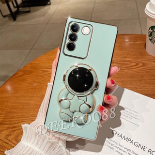 พร้อมส่ง เคสโทรศัพท์มือถือนิ่ม ลายนักบินอวกาศ 3D น่ารัก พร้อมขาตั้ง สําหรับ VIVO V29 5G VIVOV29 2023