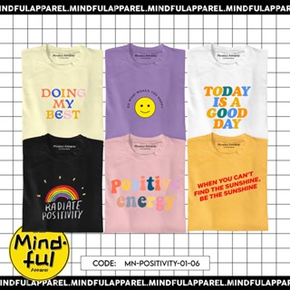 MINIMAL POSITIVITY GRAPHIC TEES PRINTS | MINDFUL APPAREL T-SHIRT_01