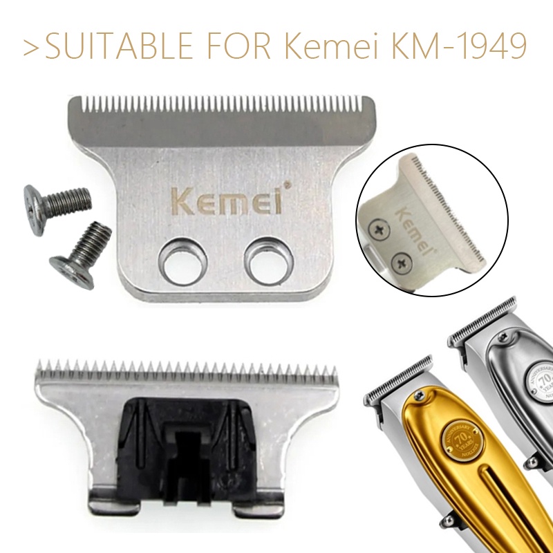 ใบมีดทดแทนสําหรับ Kemei KM-1949 Original Clipper พร้อมสกรู Professional ...