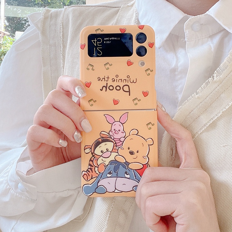 เคสโทรศัพท์มือถือแบบนิ่ม-กันกระแทก-ลายการ์ตูนวินนี่-เดอะ-พูห์น่ารัก-สําหรับ-samsung-galaxy-z-flip-3-5g-z-flip-4