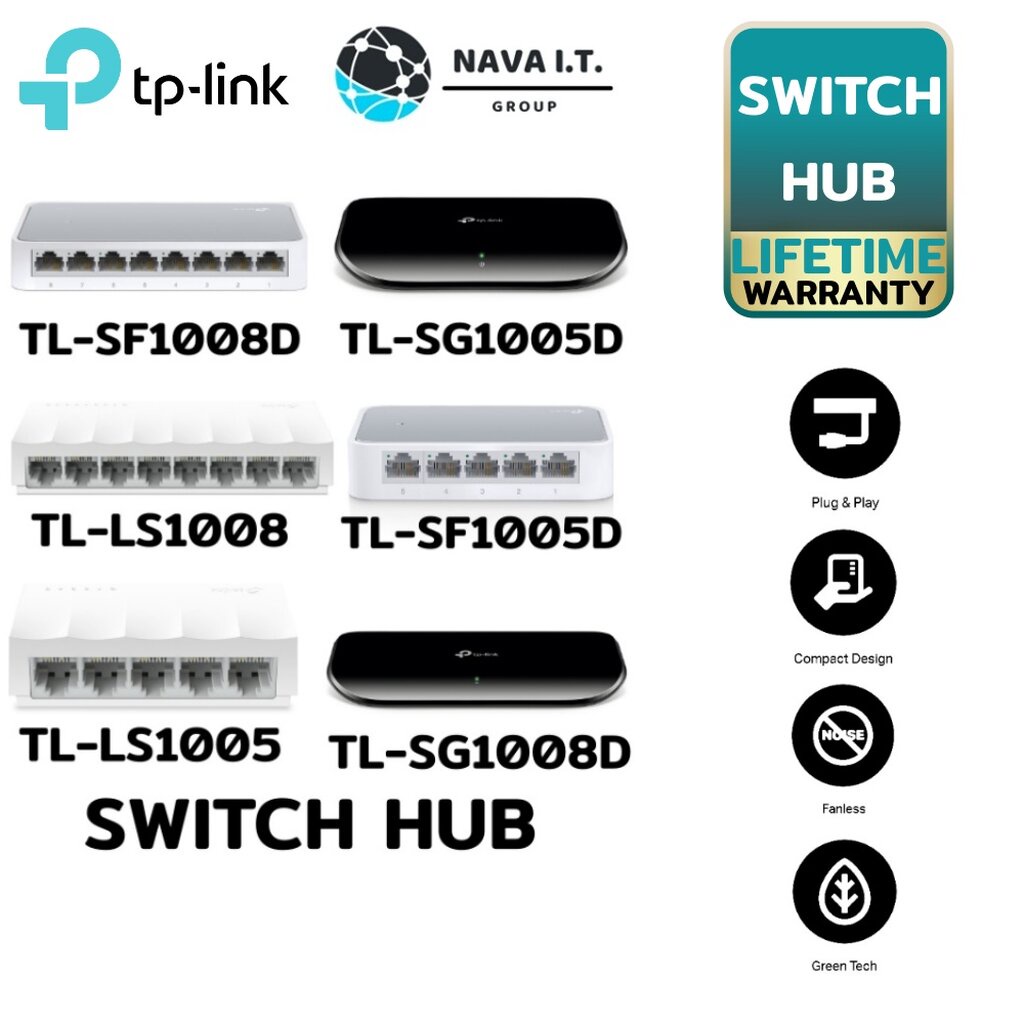 ภาพหน้าปกสินค้า️ส่งด่วนใน1ชม.ทักแชท ️ TP-LINK SWITCH HUB สวิตซ์ฮับ TL-LS1005 TL-LS1008 TL-SG1005D TL-SG1008D TL-SF1005D TL-SF1008D